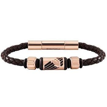 Police Pulsera para Hombre Piel