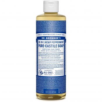 Dr Bronner's - Peppermint - Pure Castille Liquid Soap - 16 oz/473 ml