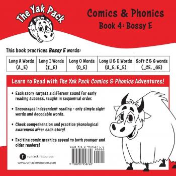 El Paquete Yak: Cómics y Fonética: Libro 4 - Aprende a leer palabras Bossy E decodificables