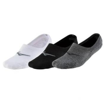 Pack de 3 Pares de Calcetines Mizuno Super Cortos Unisex Adulto Blanco/Negro/Gris L