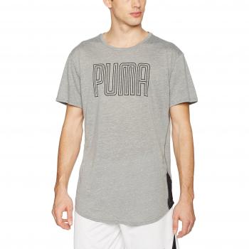 PUMA Camiseta para Hombre de la Marca Dri Release Novelty Graphic tee, Hombre, Color Gris Medio, tamaño Extra-Large