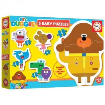 Educa Borrás Baby Puzzles Hey Duggee, 5 Progressive Jigsaw Puzzles (15888)