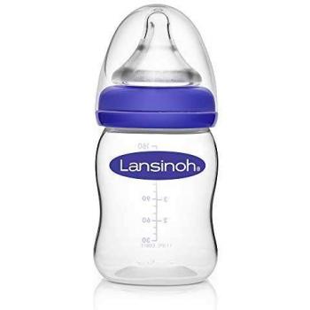 Biberón Lansinoh Natural Wave 160 ml con tetina de flujo lento para leche materna