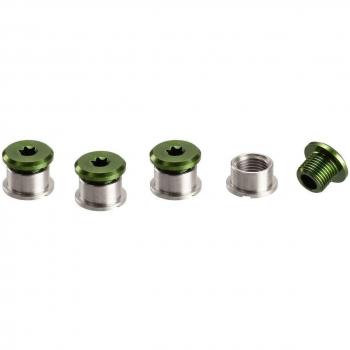 E13 Kit de 4 Juegos de Tornillo para Mono Bandeja, Verde, 6 mm