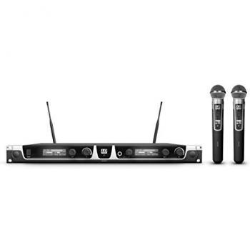 Sistema de micrófono inalámbrico LD Systems U500 HHD2 con 2 micrófonos de mano dinámicos