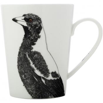 Taza Maxwell & Williams Marini Ferlazzo Birds con Diseño de Urraca Australiana
