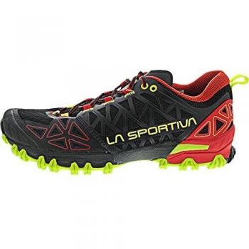 Zapatillas trail running de hombre Bushido II Black-Goji La Sportiva