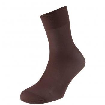 EJECUTIVO - Calcetines Cortos Hombre - Fabricados en Poliamida - Color Marrón - Talla Única - Pack de 9 - Tacto Agradable - Diseño liso