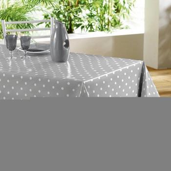 Décorline  - 1710396, Mantel Pvc Rectangular , 140 X 240 Cm , Lollypop , Decorline Estampado , Gris/Blanco