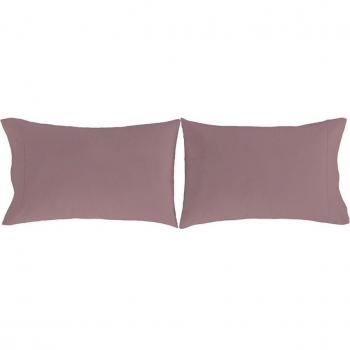 Guy Laroche - Juego de 2 fundas de almohadas algodón percal 100% 200 hilos Pure Guy Laroche