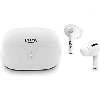 Auricular Note de Vieta Pro. con Bluetooth 5.1, cancelación de Ruido -30dB, micrófono Integrado, Resistencia al Agua IPX4 y hasta 20 Horas de autonomía. Acabado en Color Blanco.