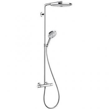 Hansgrohe 27133000 Raindance Select S 300 Columna de Ducha, 2 Tipos de Chorro, Cromo, Ø 300 mm