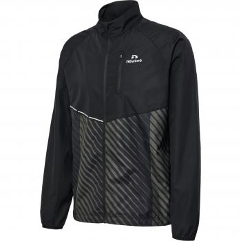 Newline Pace Chaqueta Para Correr Hombres - Negro, Beige