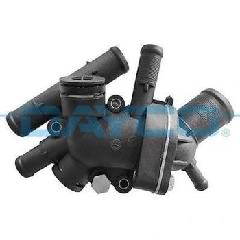 Termostato refrigerante DAYCO DT1109H, compatible con diversas marcas y modelos de vehículos, diseñado para regular la temperatura del motor, fabricado con materiales de alta calidad para garantizar durabilidad y eficiencia en el funcionamiento del sist