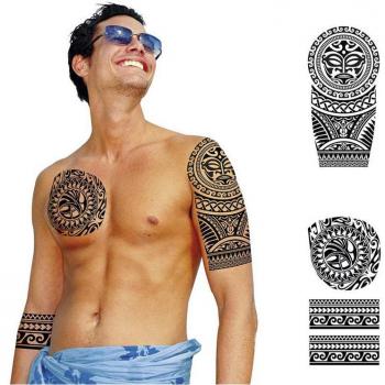 Tatuajes Negros de Figuras Circulares