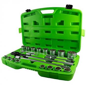 Estuche de herramientas JBM 53728 con 21 piezas autocle 3/4 y 12 cantos