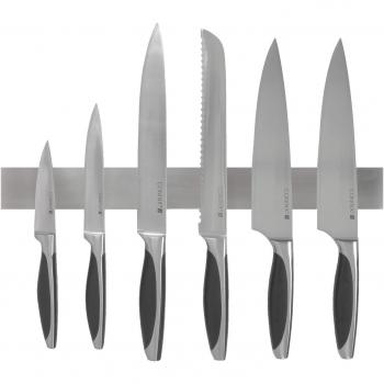 Barra magnética para cuchillos de 40 cm, marca Coninx. Soporte colgante y magnético para cuchillos de acero inoxidable. Solución segura, confiable y práctica para el almacenamiento de cuchillos de cocina, utensilios de metal y más. Soporte de montaje