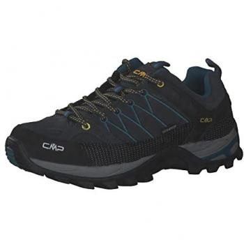 CMP Zapatillas de Senderismo Rigel Low WP, Zapatos de trekking para hombre, color antracite-deep lake, talla 39 EU
