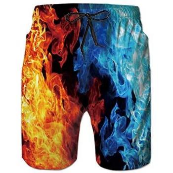 Spreadhoodie Hombre Bañadores Moda 3D Patrón Impreso Secado Rápido Bañadores Natacion Ligero Shorts Tallas Grandes para Playa Vacaciones S