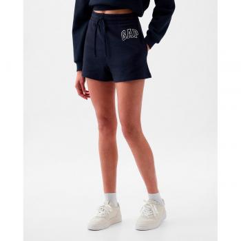 Short de mujer GAP con goma en cintura y logo, color azul oscuro