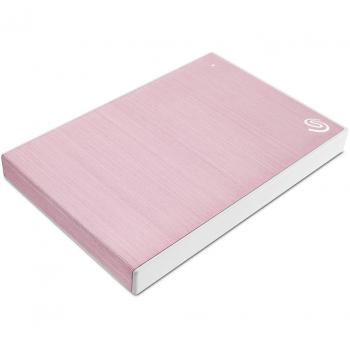 Disco Duro Externo Seagate One Touch 2 TB Rosa Oro, USB 3.0, con Protección por Contraseña y Servicio de Recuperación de Datos