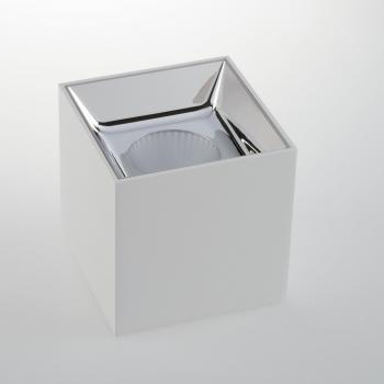 Downlight LED Superficie Mig Aluminium 2000lm 3000K Reflector Acrílico Cromado Blanco 11.5x11.5x11.6cm