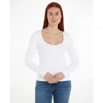 Camiseta Slim Acanalada Mujer DW0DW17390