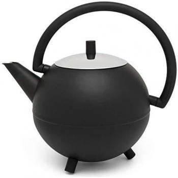 Bredemeijer Saturn Tetera, 1.2 litros, Stainless Steel, Negro