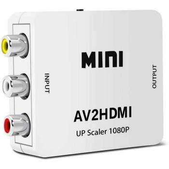 Conversor de Video HDMI/RCA para Consolas Retro, Cámras y Magnetoscopios [AV2HDMI]