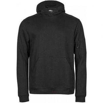 Tee Jays Men's Athletic Hooded Sweatshirt - Black