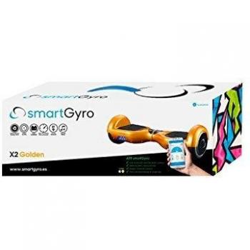 SmartGyroX2, Patinete eléctrico con batería Samsung y certificado UL2272, color oro, talla 6.5