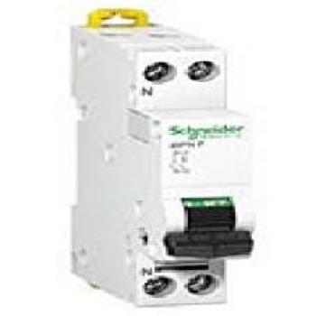 Schneider Electric A9N21644 IDPN Interruptor Automático Magneto Térmico, IDPN F, 1P + N, 10A, Curva C, 78mm x 18mm x 81mm, Blanco