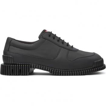 Camper K201572-001 Pix Zapatos de cordones de mujer negros en piel lisos