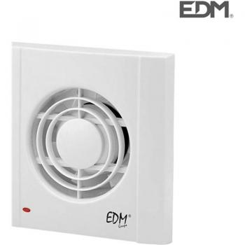 EDM 08404 Extractor de Aire 13W con Temporizador Marco, D 98 mm, Multicolor