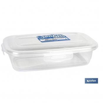 Fiambrera Rectangular Marnai Transparente 1L