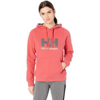 Helly Hansen W HH Logo Hoodie, Mujer, Cardinal, XS