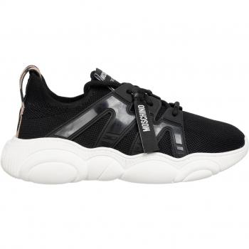 Moschino Women's Black Logo Sneakers, Size 9 US / 6 UK