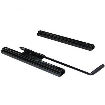 MODAUTO Guias Correderas para Bases de Asiento, Ríeles para Asientos, Carrileras para Asientos, Universal Palanca, para Asiento de Copiloto, Modelo G469A, Negro