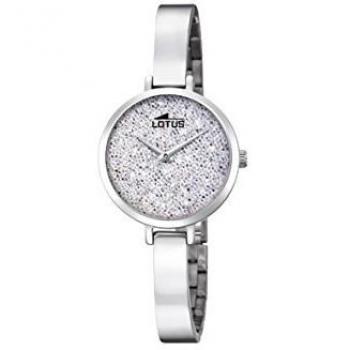 Lotus Watches Reloj Análogo clásico para Mujer de Cuarzo con Correa en Acero Inoxidable 18561/1