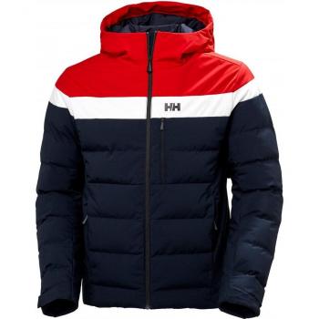 Chaqueta de esquí de hombre Helly Hansen Bossanova Puffy azul marino rojo blanco - XXL