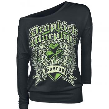 Dropkick Murphys Boston Irish Heart Camisa Manga Larga Negro XL