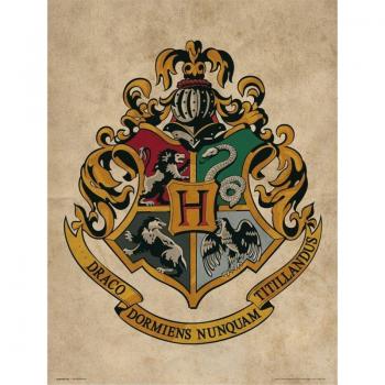 Lámina Harry Potter Blasón Hogwarts 40x30cm