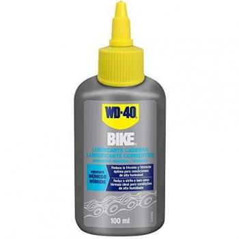 Lubricante de Cadenas de Bicicleta para Ambiente Húmedo - WD-40 BIKE - Gotero 100ml