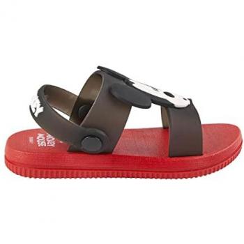 Sandalias Infantiles Mickey Mouse Rojo - Talla 26/27 - Personaje 3D en el Frontal - Elaboradas en PVC - Producto Original Diseñado en España