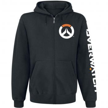 Overwatch Logo Sudadera capucha con cremallera Negro XXL