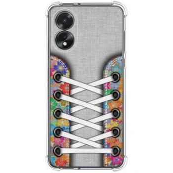 Funda de Silicona Antigolpes para Oppo A38 4G Diseño Zapatillas 04