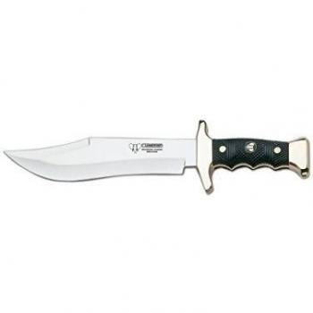 Cuchillo de monte Cudeman 202-N con mango de ABS negro y hoja de 21 cm.