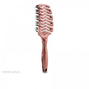Cepillo Tanglim Flex Vent Lim Hair Rose Gold - Cepillo de peinado flexible con ventilación, acabado en color rosa dorado