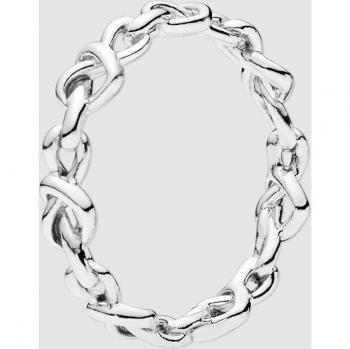 Anillo Pandora Corazones Anudados de plata