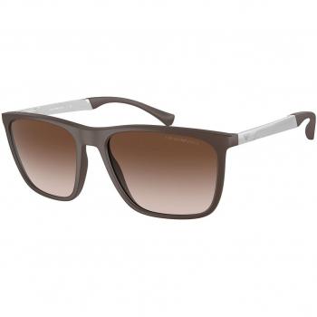 Emporio Armani EA4150 Col. 534213 Men's Square Sunglasses Brown Size 59
